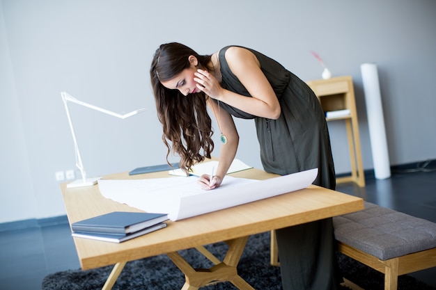 Young woman in the office