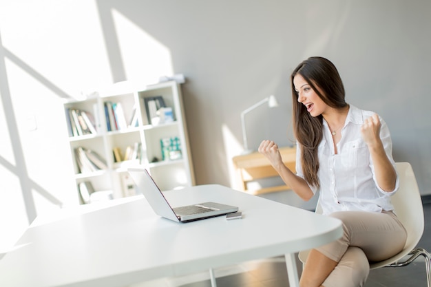 Young woman in the office