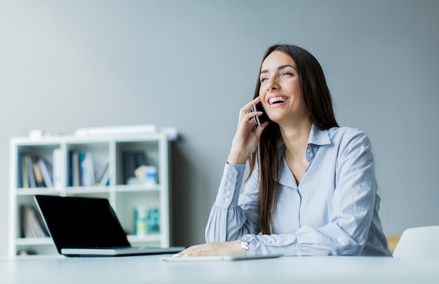 Young woman in the office