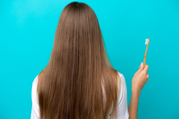 写真 孤立した背景の上の若い女性