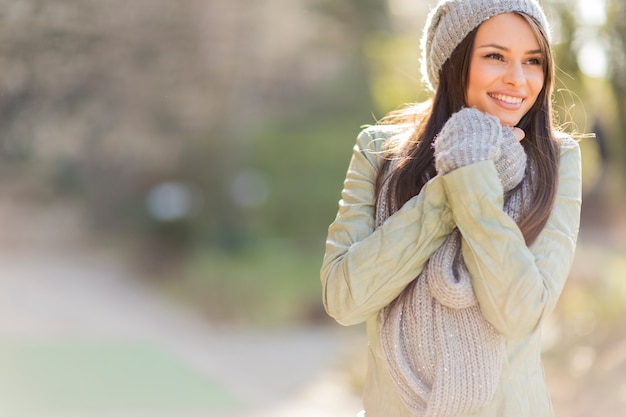 Young woman in the park