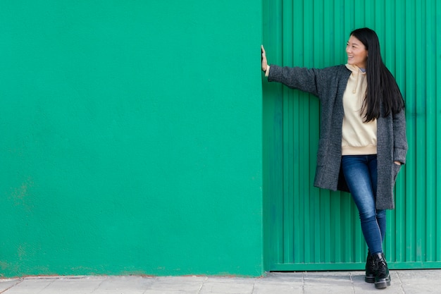 Young woman posing outdoor