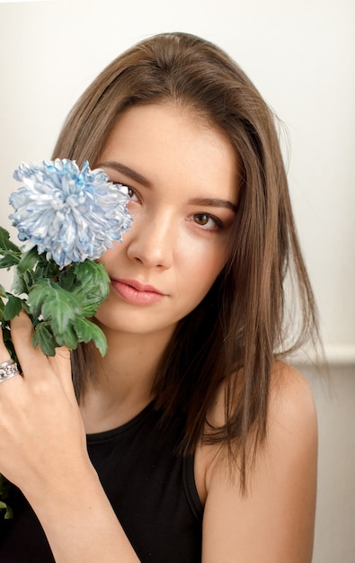 Young woman relaxing at home