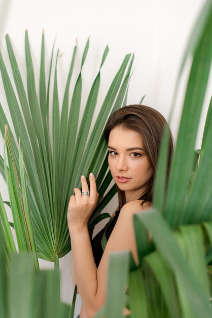 Young woman relaxing at home