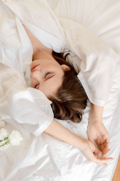 Young woman relaxing at home