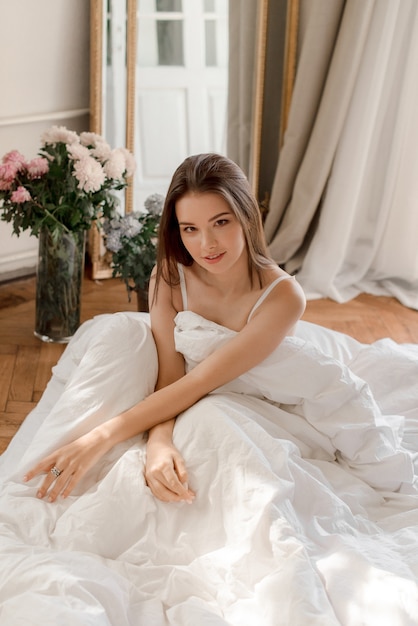 Young woman relaxing at home