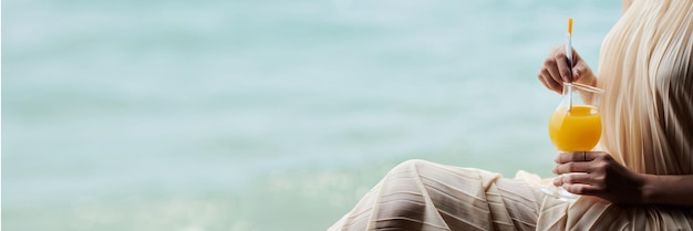 Young Woman Resting by Water