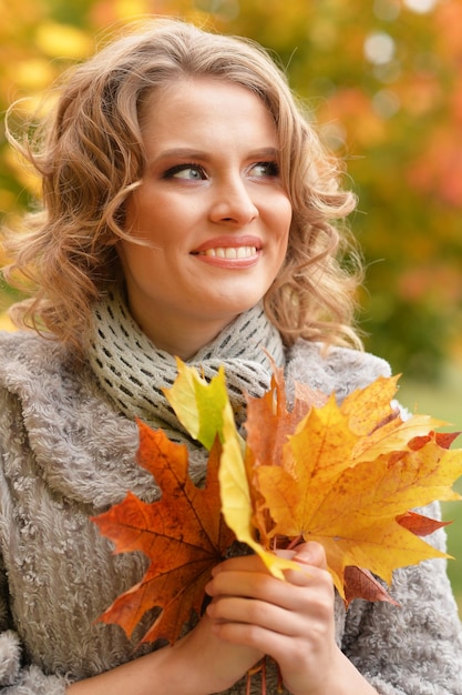 Young woman resting in park