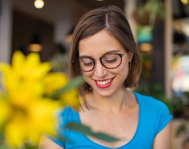 Young woman smiling