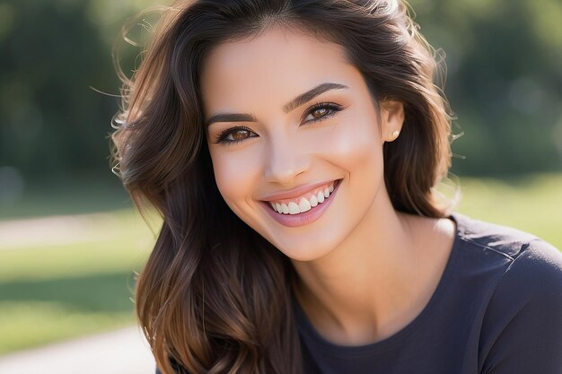 Young woman smiling