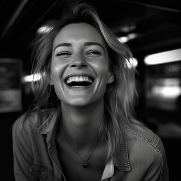 young woman smiling