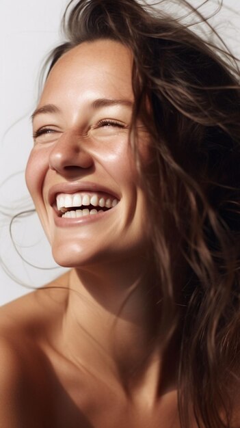 young woman smiling