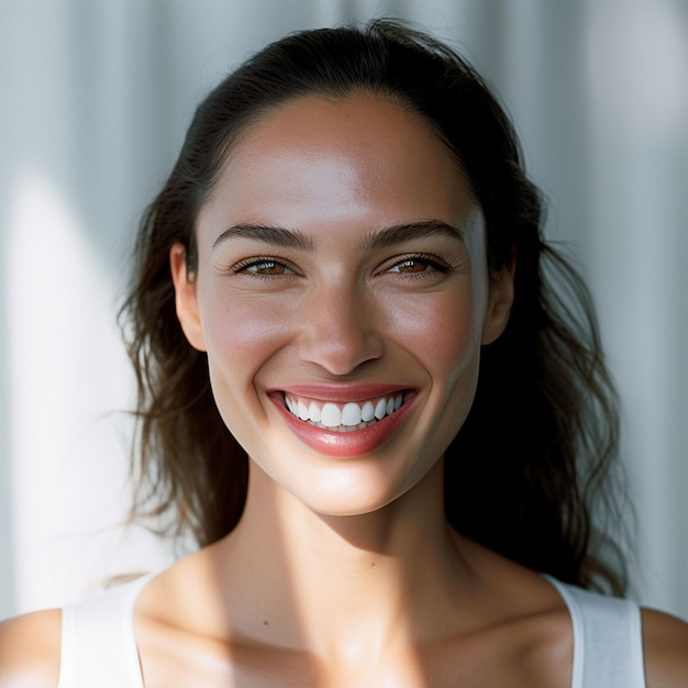 young woman smiling