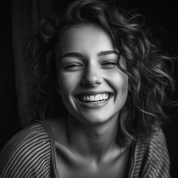 young woman smiling