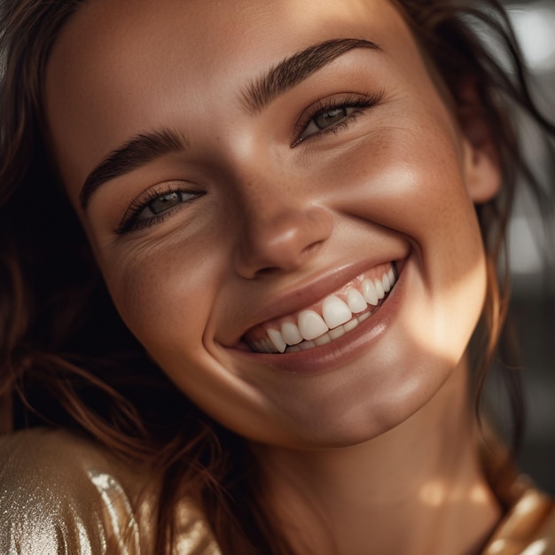 young woman smiling