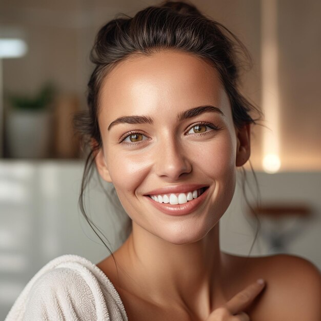 young woman smiling