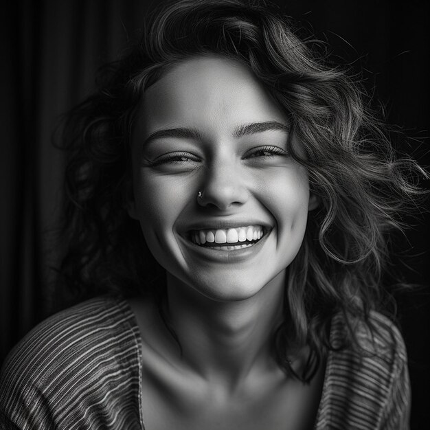 young woman smiling