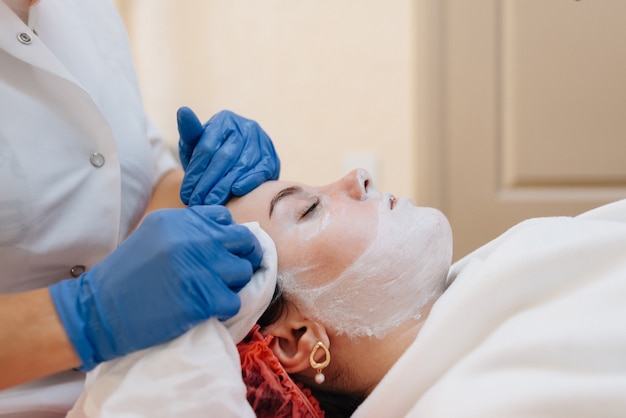 Young woman at spa clinic