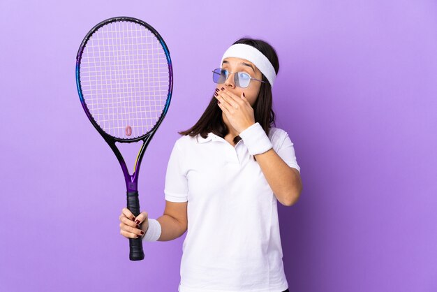 Young woman tennis player