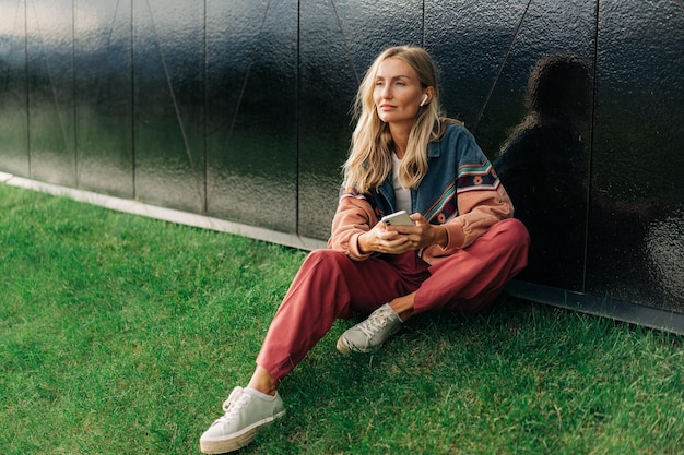 young woman using mobile phone