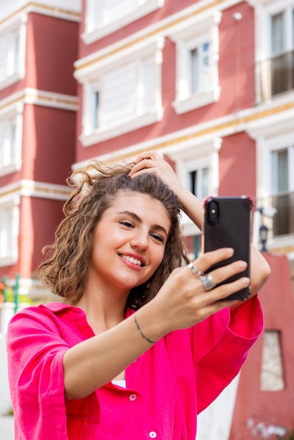 Young woman using mobile phone