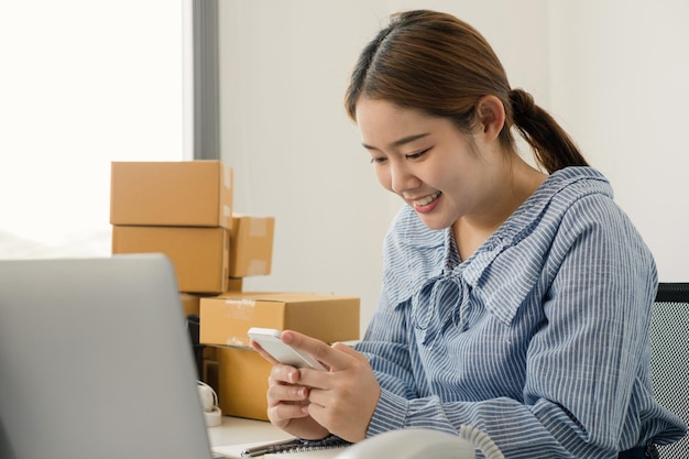 young woman using mobile phone