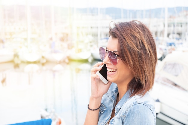 Young woman using mobile phone