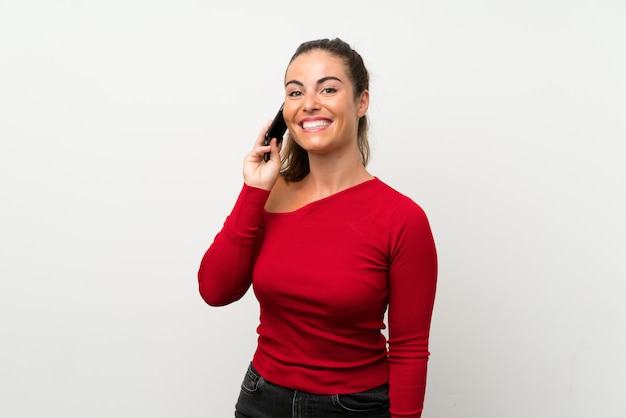 Young woman using mobile phone