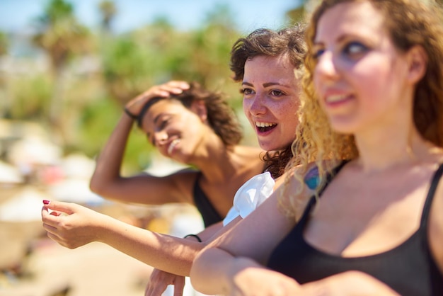 Young woman using smart phone outdoors