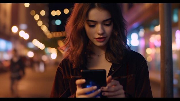 Young woman using smart phoneSocial media concept