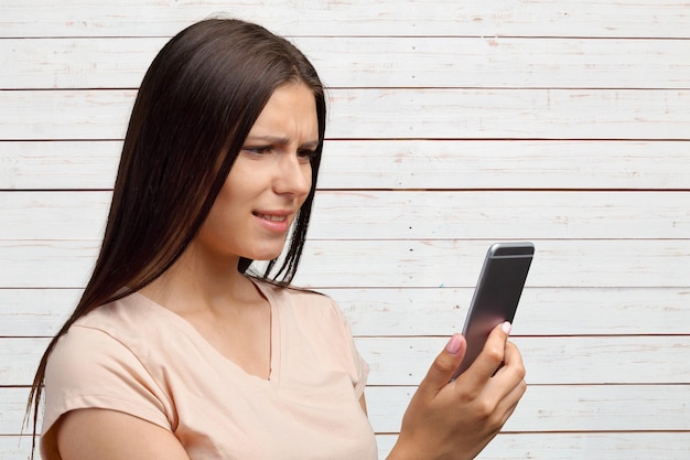 Young woman using smartphone