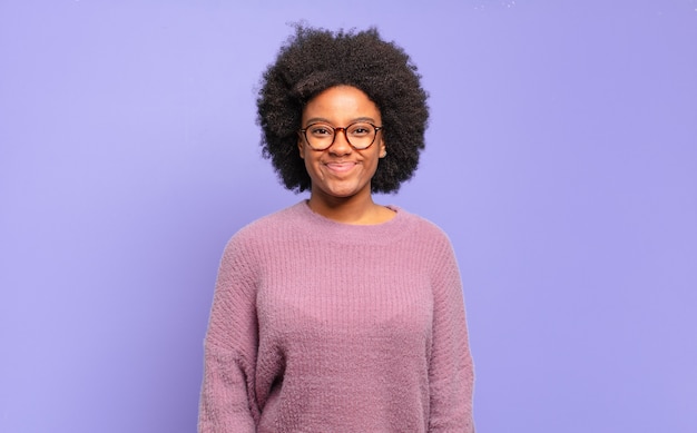 Young woman with afro hairstyle