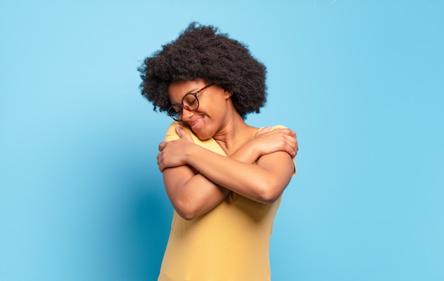 Young woman with afro hairstyle