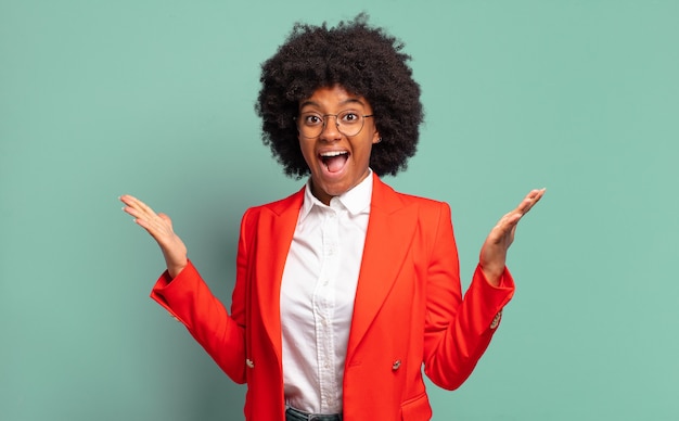 Young woman with afro hairstyle