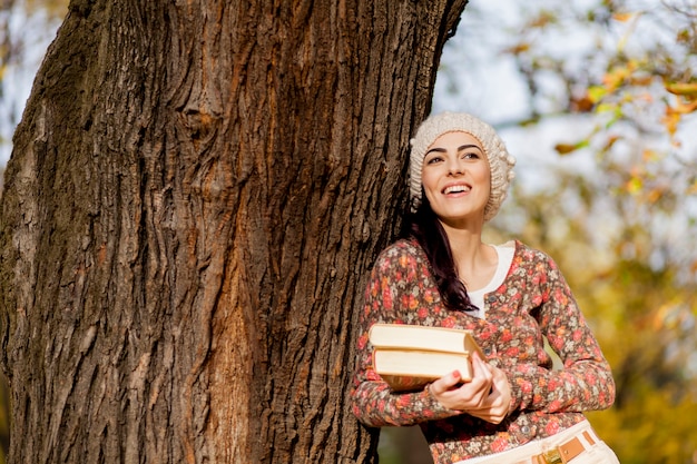 Young woman with books