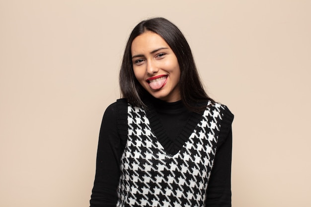 Young woman with cheerful smile