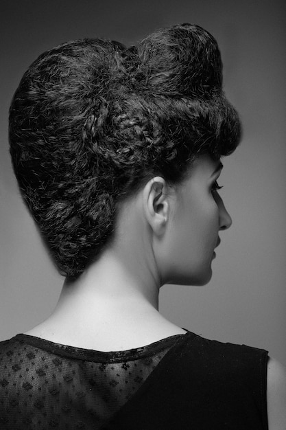 Young Woman with elegant hairstyle