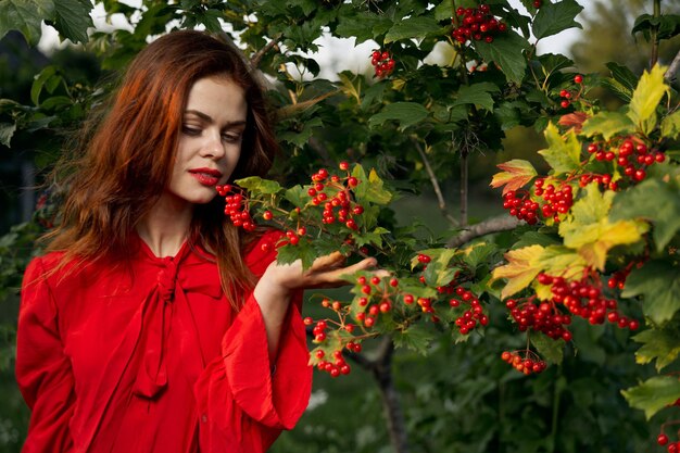 Young woman with flowers