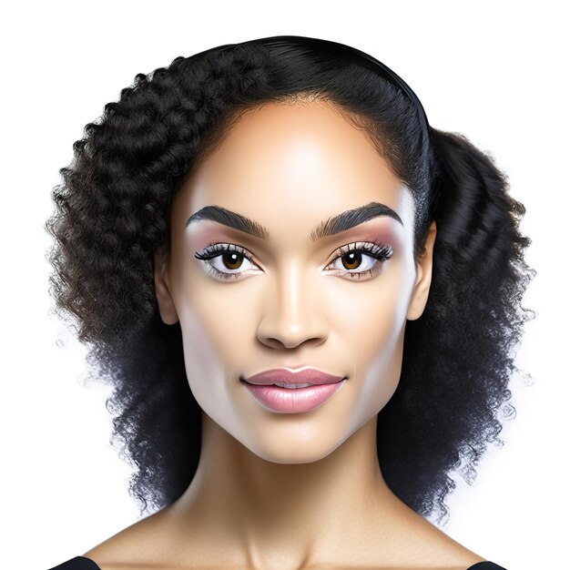 Photo young woman with ideal skin for beauty products generative ai