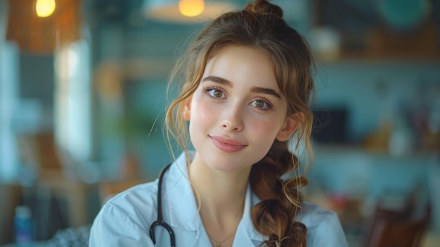 Young Woman With Stethoscope