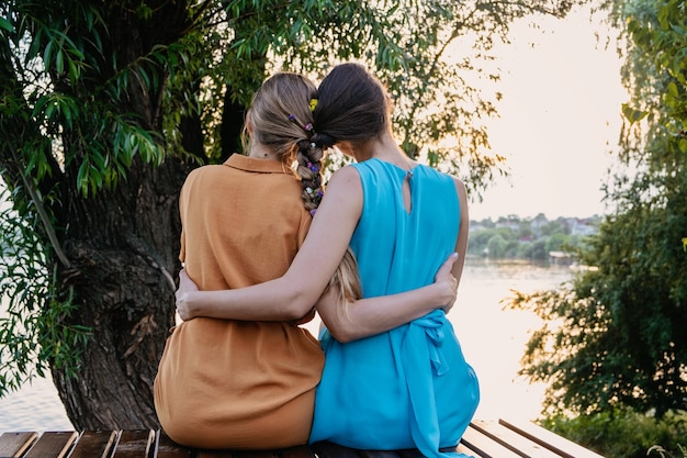 young women in nature