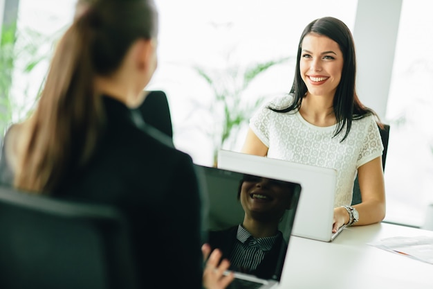 Young women in the office