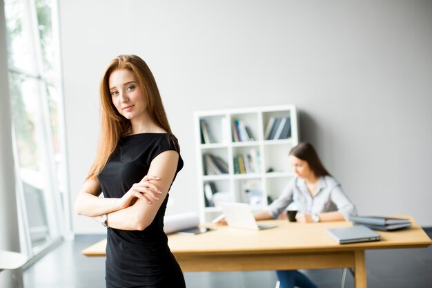 Young women working in the office