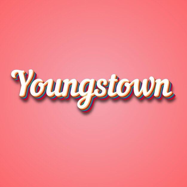 Photo youngstown text effect photo image cool