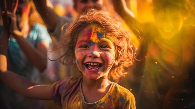 Youth Enjoying the Holi Festivities