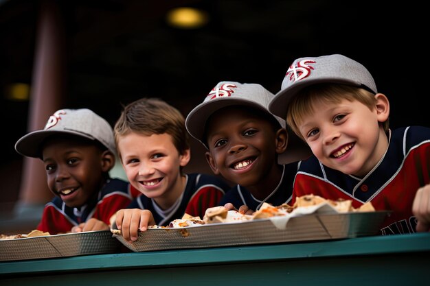 Youth league baseball is always a hit