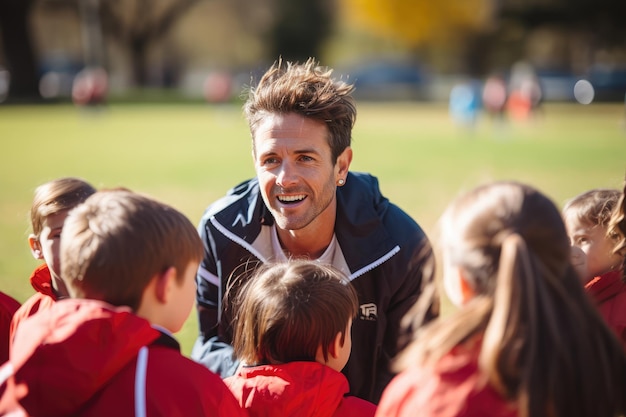 写真 少年サッカーコーチ