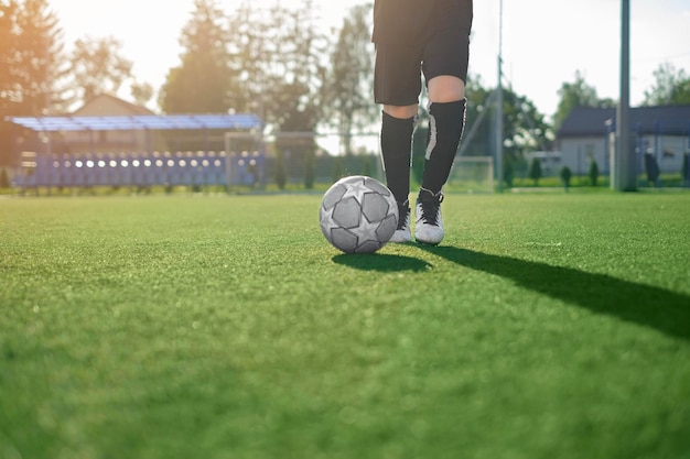 Youth soccer lessons at the stadium