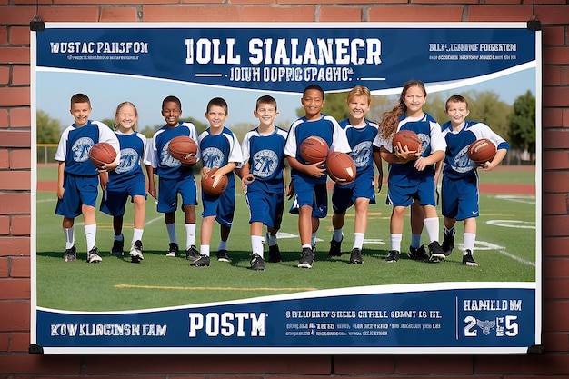 Youth Sports League Poster Banner