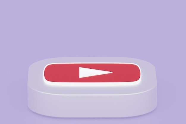 Purple에 YouTube 애플리케이션 로고 렌더링